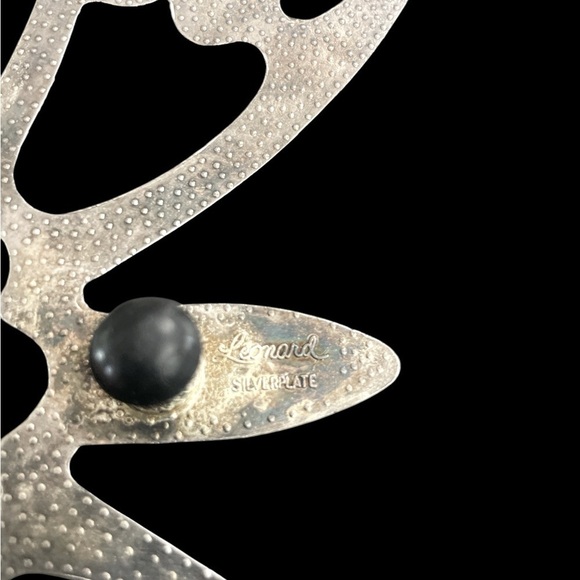 Vintage 1970s Metal Butterfly Footed Trivet Leonard Italy - Picture 6 of 6